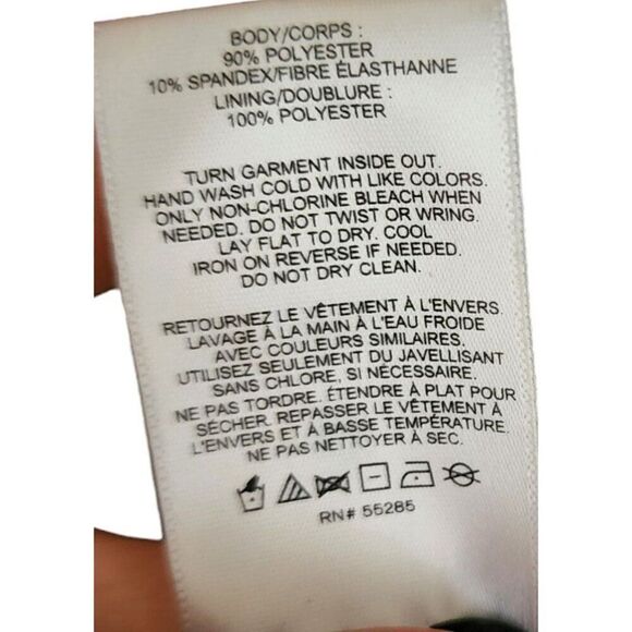 Vintage 90s Express Long Sleeve Body Con Backless Rhinestone Velvet Dress Women - Picture 7 of 7